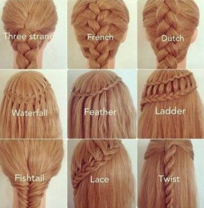 Different hairstyles. When I have longer hair I would like to try