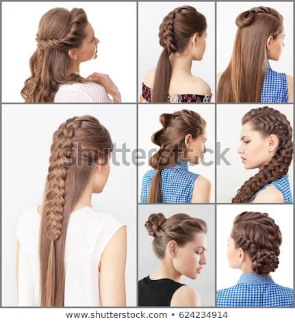 Woman Different Hairstyles Stock Photo (Edit Now) 624234914