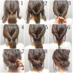 5 Minute Hair Bun fashion hair diy hairdo updo hairstyle bun