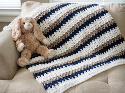 Easy 'Done in a Day' Crochet Baby Blanket | AllFreeCrochet.com