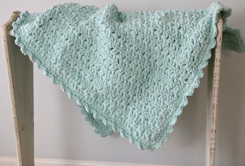 Add a Border to the Easy Crochet Baby Blanket Tutorial