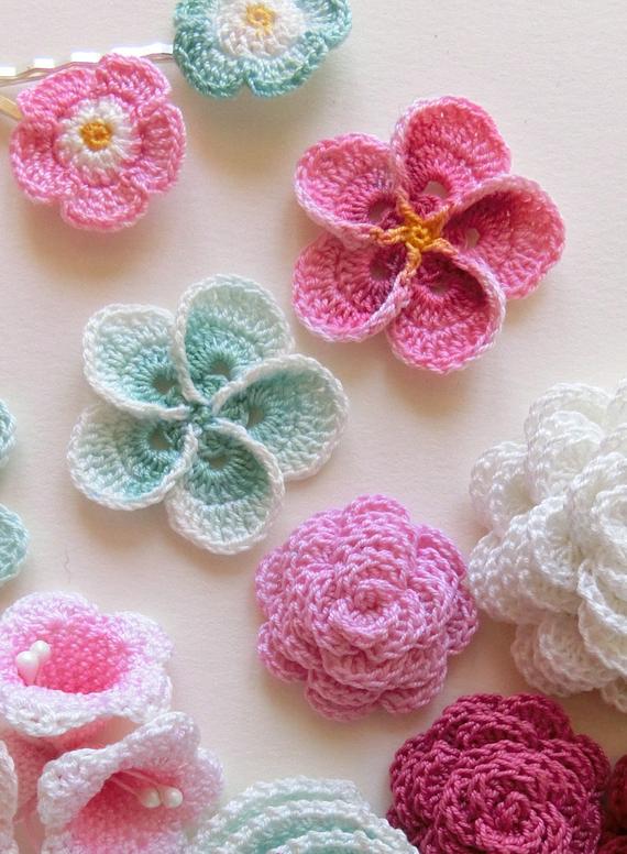 Crochet flower pattern Crochet Plumeria Frangipani pattern | Etsy