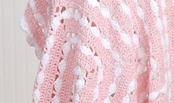 Quick, Easy, And Very Pretty Free Crochet Baby Blanket Pattern