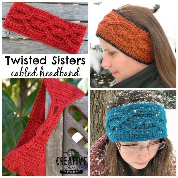 Free Crochet Headband Pattern Twisted Sisters | Cre8tion Crochet