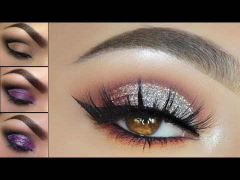 Glittery Eye Makeup for Party | Ways to Apply Glitter Eye Shadow