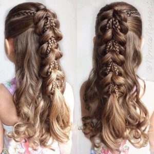 20+ Fancy Little Girl Braids Hairstyle | Craft Ideas | Hair styles