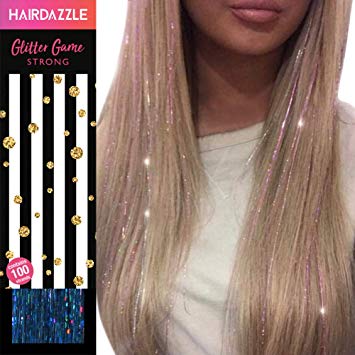 Amazon.com : Hair Dazzle Holographic Hair Tinsel Set - Ultimate