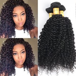 Black Rose Grade 6A Remy Curly Weave Human Hair Extensions Brazilian