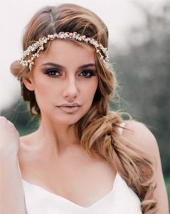 Bridal headpiece - delicate boho style crystal - Karena u2013 KEZANI