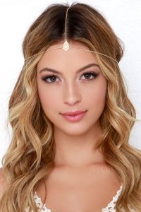 Gold Headpiece - Boho Headpiece - Head Chain - $14.00