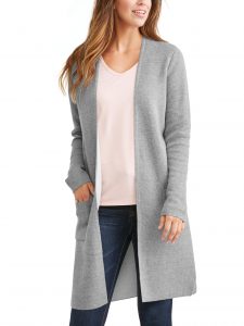 Time and Tru - Time and Tru Women's Double Knit Cardigan - Walmart.com