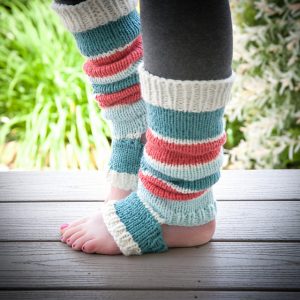 Ravelry: Colorblock Stirrup Legwarmers pattern by Nicole F. Cox