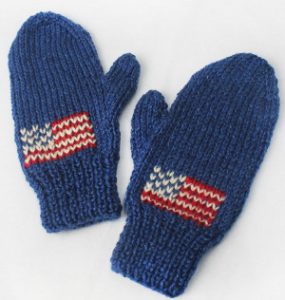 Team USA Knit Mittens | AllFreeKnitting.com