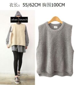 2019 New Fashion Women Sweater Vest Sleeveless Round Neck Cotton