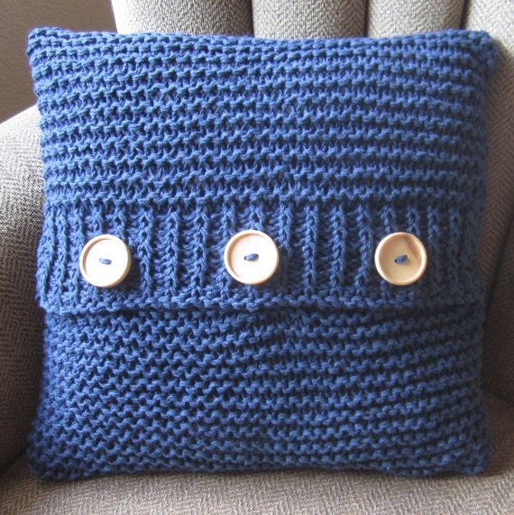 Knit pattern pdf, knit pillow cover pattern, Super Simple Pillow