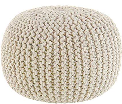 Amazon.com: Cotton Craft - Hand Knitted Cable Style Dori Pouf