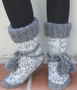 Knitted Slipper Boots Pattern Ideas That You Will Love