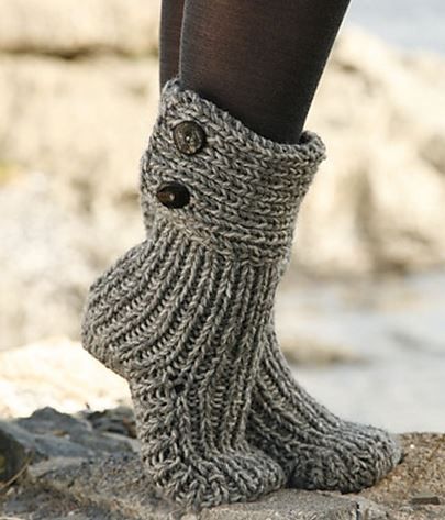 Cutest Knitted DIY: FREE Pattern for Cozy Slipper Boots | knitting