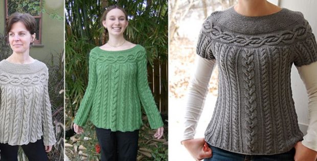 Cable Luxe Knitted Tunic [FREE Knitting Pattern]