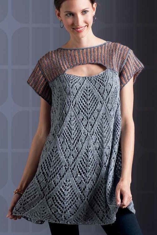 Tunic and Dress Knitting Patterns | Knitting Adult Clothing