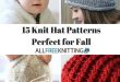 15 Knit Hat Patterns Perfect for Fall | AllFreeKnitting.com
