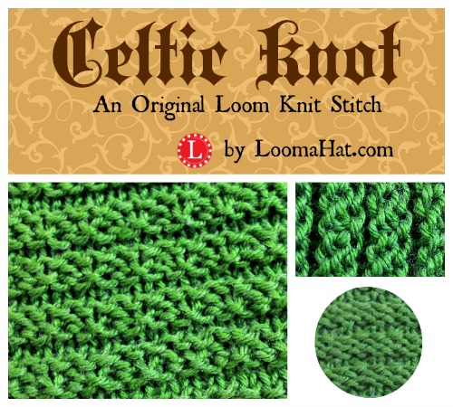 Celtic Knot Stitch - Knitting Loom