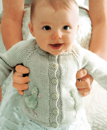 Chick - Free Baby Cardigan Knitting Pattern ⋆ Knitting Bee