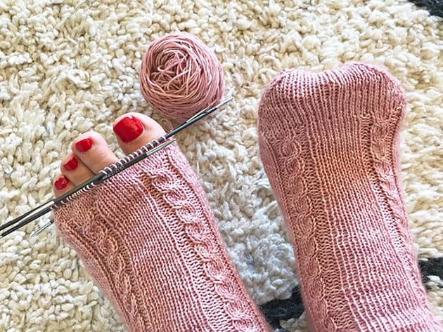 My Socks Knitting Journey - Pair #8 - Hand dyed wool - CrochetObjet