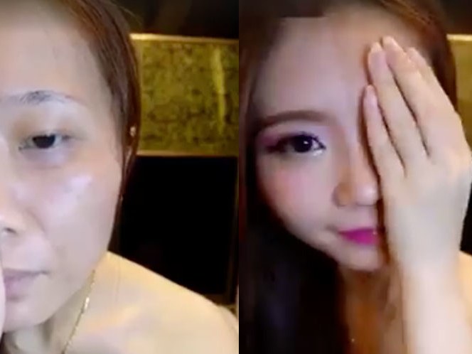 This Woman Used Makeup To Completely Transform One Side Of Her Face