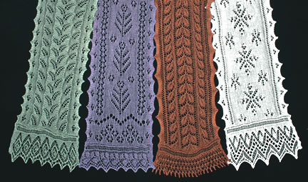 Four Seasons Scarves: A Lace Knitting Pattern