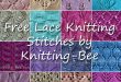 38+ Free Knitting Lace Stitches with Written Patterns (54 free