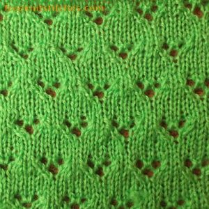 Lace knitting stitches Cones