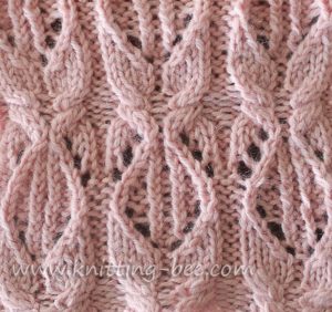 A Cable Lace Knitting Stitch ⋆ Knitting Bee