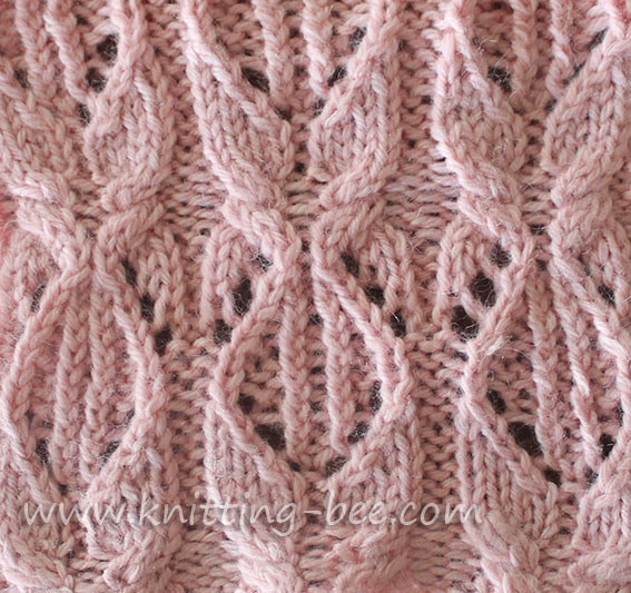 A Cable Lace Knitting Stitch ⋆ Knitting Bee
