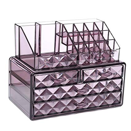 Amazon.com: Ikee Design Acrylic Purple Diamond Pattern Jewelry