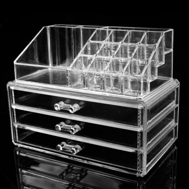 Acrylic Makeup Drawer Organizer Multifunction Clear Cosmetic