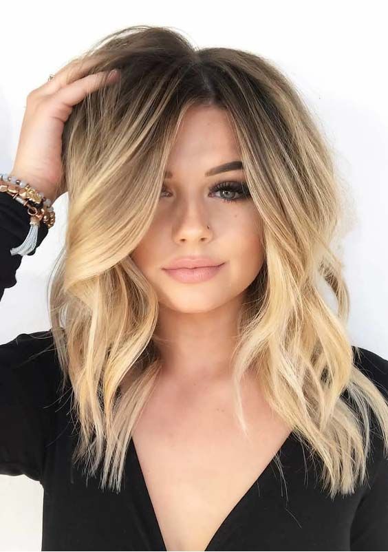 29 Creative Medium Length Blonde Haircuts to Show Off in 2018