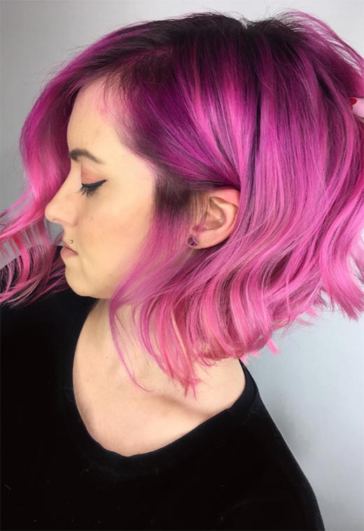 55 Lovely Pink Hair Colors: Tips for Dyeing Hair Pink - Glowsly