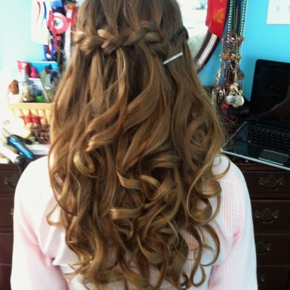 Waterfall Braid for Prom Night Hairstyles Weekly - home coming
