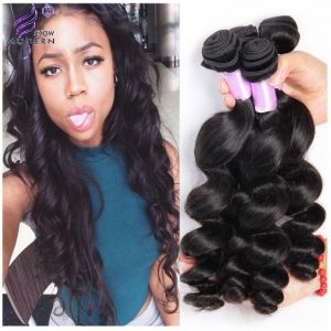 Real Peruvian Loose Wave Virgin Hair Weave 4 Bundles Wavy Remy Human