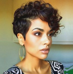 Short Curly Hair Style - Curls Pixie Haircut - PoPular Haircuts