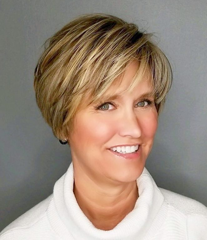 Golden Look after golden age-short
hairstyles for women over 50