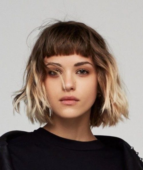 A few amazing short hairstyles with bangs