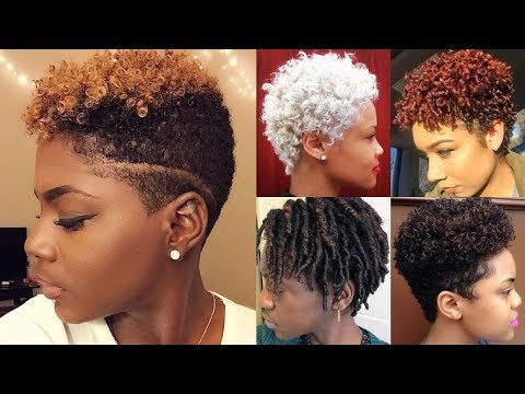 Short Natural Hairstyles for Afro American Women & Short Haircuts