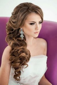 40 Gorgeous Side Swept Wedding Hairstyles | HappyWedd.com