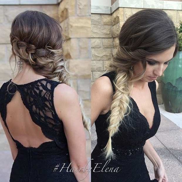 21 Pretty Side-Swept Hairstyles for Prom | StayGlam Hairstyles