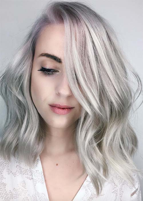 Silver Hair Trend: 51 Cool Grey Hair Colors & Tips for Going Gray