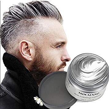 Fashionable silver hairdye