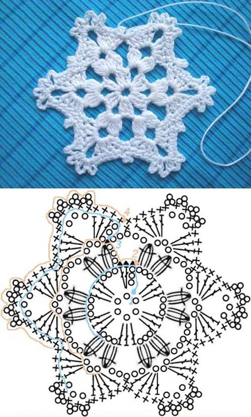 Wonderful DIY Crochet Snowflakes With Pattern | crochet | Pinterest