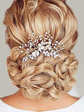Amazon.com : Unicra Wedding Hair Combs Hair Accessories with Bead
